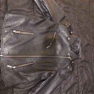 Faux leather jacket